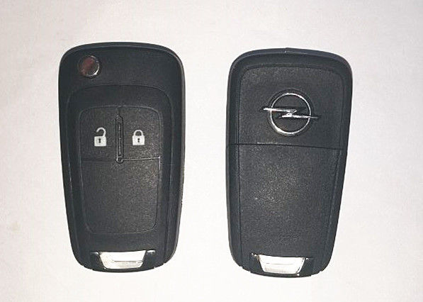 วัสดุพลาสติกวอกซ์ฮอลล์กุญแจรถยนต์ 2 ปุ่มคีย์ Opel ระยะไกล 13271922 OEM พร้อมใช้งาน