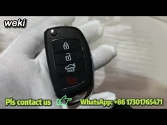 ปุ่ม 3+1 ปุ่ม 433MHz Flip Remote Key สําหรับ Hyundai Sonata / Elantra
