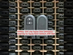 434MHz ID47 ชิป โตโยต้า OEM TWB1G0125 คีย์สมาร์ทสําหรับ Toyota RUSH AVANZA 2018-2021