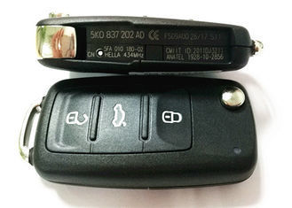 ซื้อ 5K0 837 202 ปุ่มรีโมทรถยนต์ AD 433 MHZ 3 ปุ่ม VW Remote Key Start Fob การผลิตออนไลน์