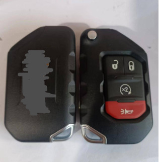 433Mhz 3 + 1 ปุ่ม OHT1130261 Keyless Flip Key สำหรับ Jeep Wrangler Gladiator