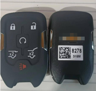 315Mhz 5 + 1 Button 46 ชิป HYQ1AA 13508278 Smart Key สําหรับเชฟโรเล่ ทาโฮ ซับบอร์บัน