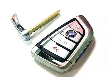 ซิลเวอร์กุญแจรถยนต์ BMW ระยะไกล 4 ปุ่ม 434MHz 9367398-01 สำหรับ BMW X5 / X6